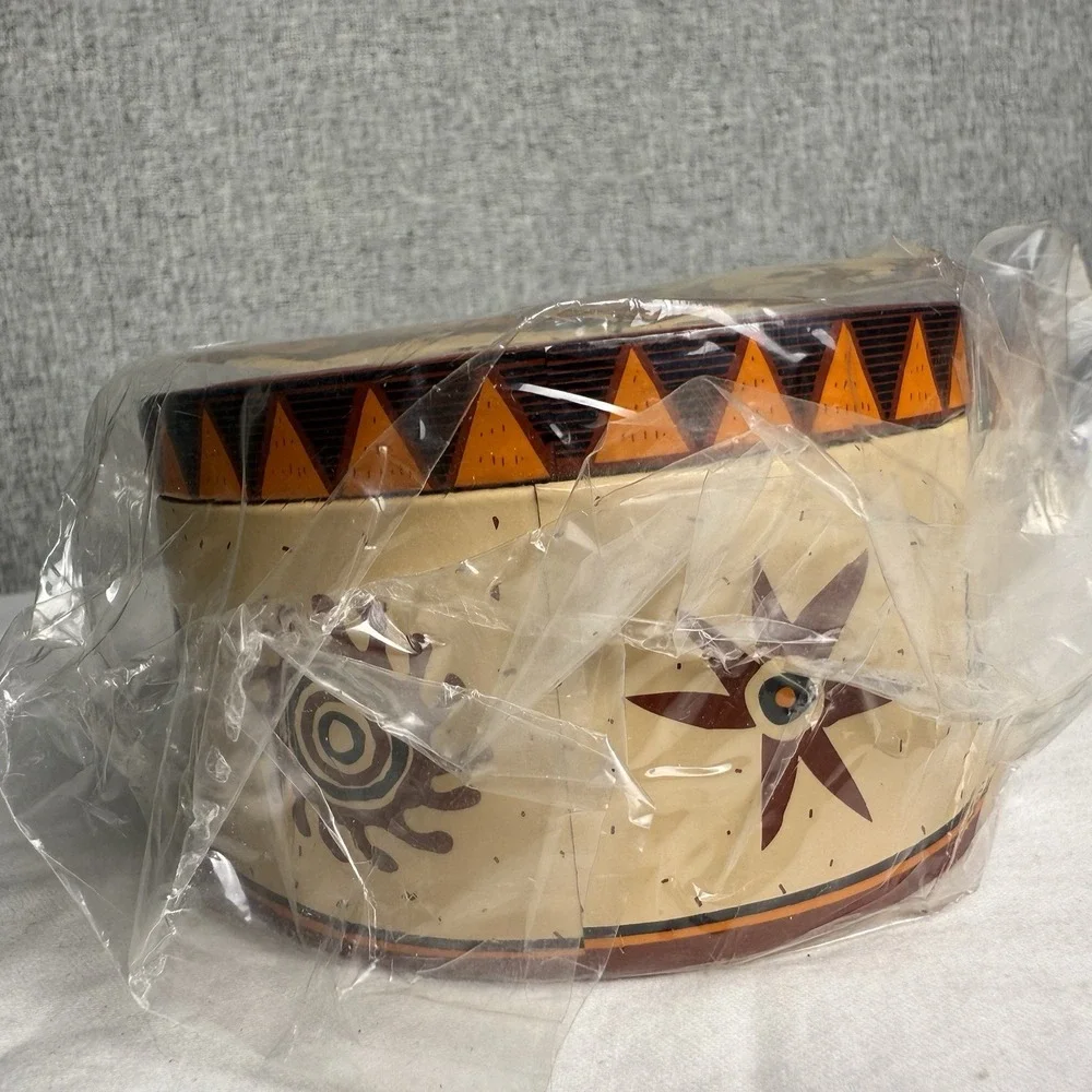 Vintage Y2K Disney The Lion‎ King African Paper Mache Decorator Box NEW